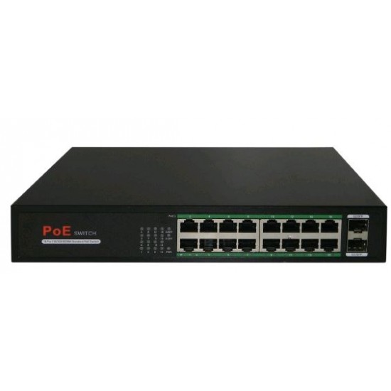 Коммутатор PoE CO-SWP16GFv2 Коммутатор PoE CO-SWP16GFv2